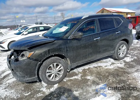 2016 Nissan Rogue Sv из США, поврежденный, VIN 5N1AT2MV7GC875514